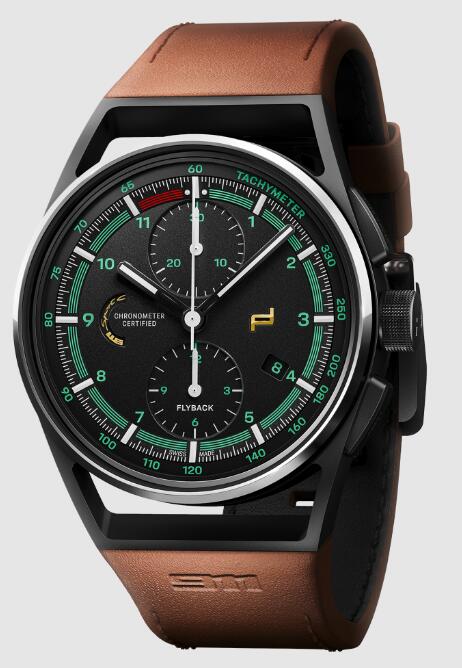 Porsche Design 911 Sport Classic chronograph Matte black dial in Heritage Design Replica Watch